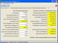 Free Rent or Buy Calculator screenshot